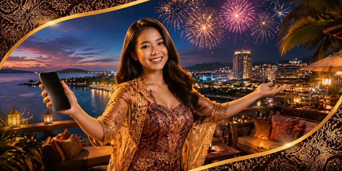Pengguna Malaysia menikmati permainan kasino ajo89 menggunakan telefon pintar dengan antara muka aplikasi yang lancar