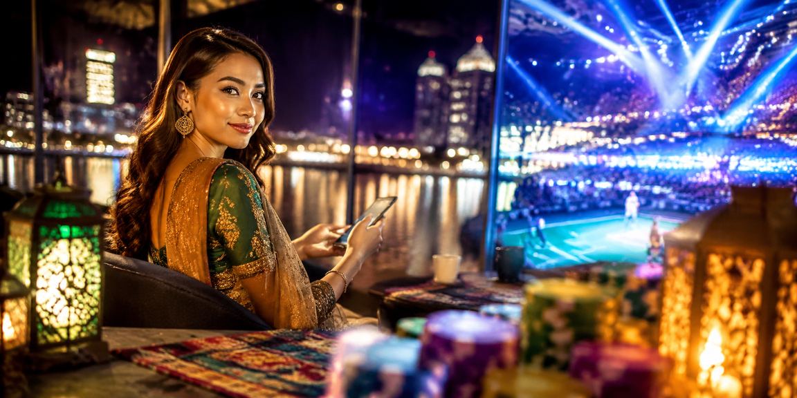 Suasana deposit platform ajo89 semasa Hari Raya dengan tema perayaan tradisional Malaysia