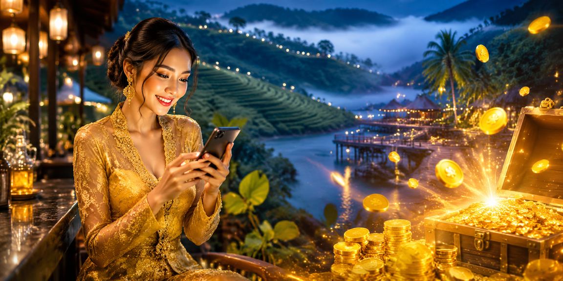 Antara muka permainan kasino langsung mudah alih bergaya kebaya Malaysia moden